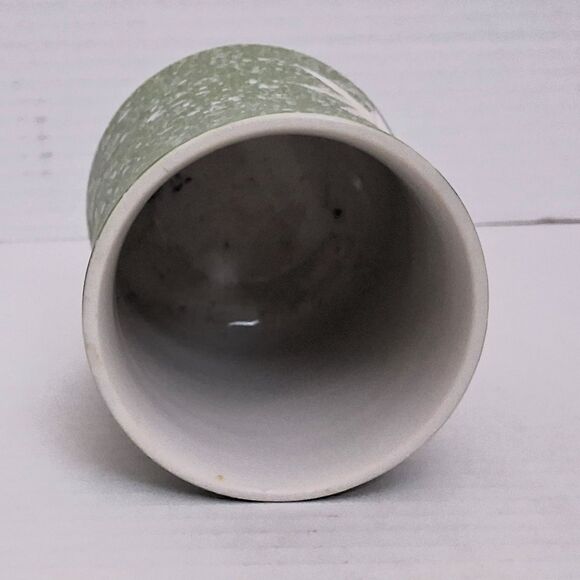 Vintage Japanese Yunomi Precision Cut Autumn Leaf Design Ceramic Pottery Teacup - Picture 5 of 7